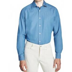 NEW JACK VICTOR men's sport shirt in dark denim